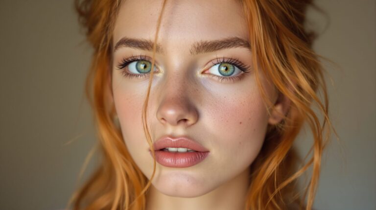 couleur de cheveux pour yeux vert et peau claire