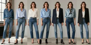 comment porter une chemise avec un jean femme