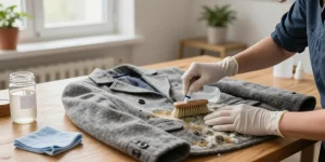 enlever moisissure tissu non lavable