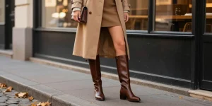 comment porter des bottes hautes marrons