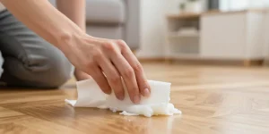 comment enlever de la cire de bougie par terre
