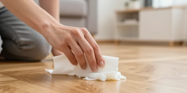 comment enlever de la cire de bougie par terre