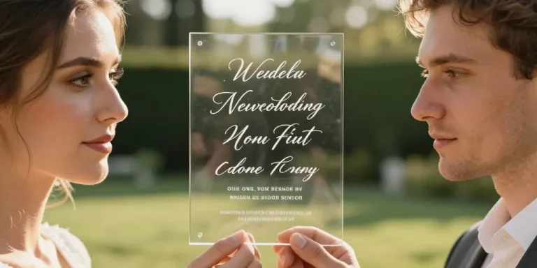 faire part mariage transparent